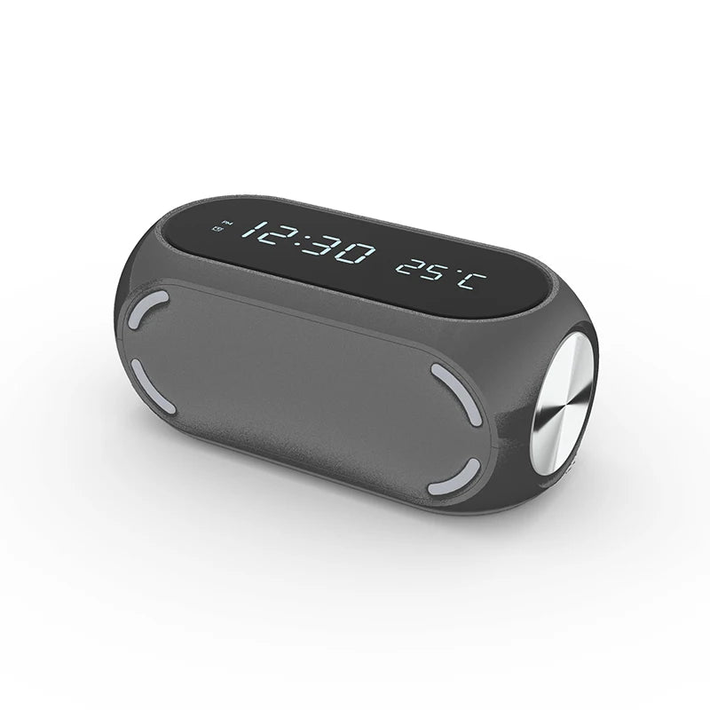 15w wireless charging alarm clock with temperature sensor bottom