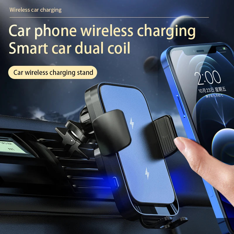 15w wireless charging phone car mount holder coil