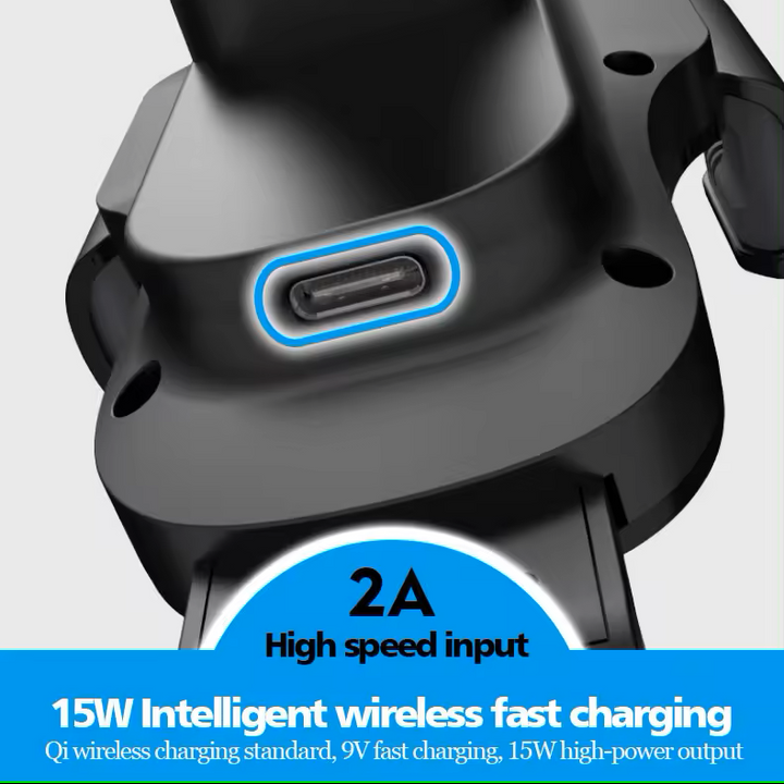15w wireless charging phone car vent mount holder charge port