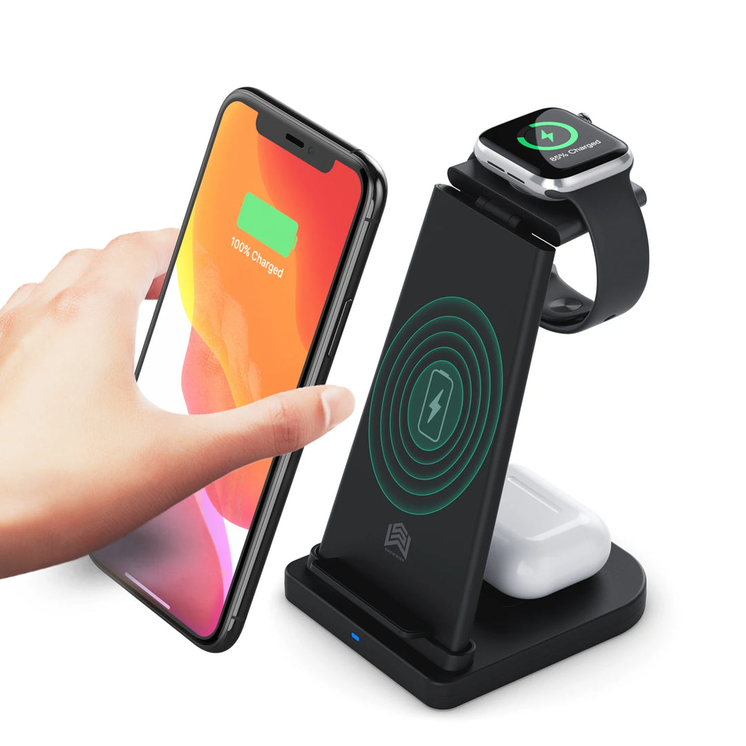 10W 3 in 1 Detachable Wireless Charging Dock Stand