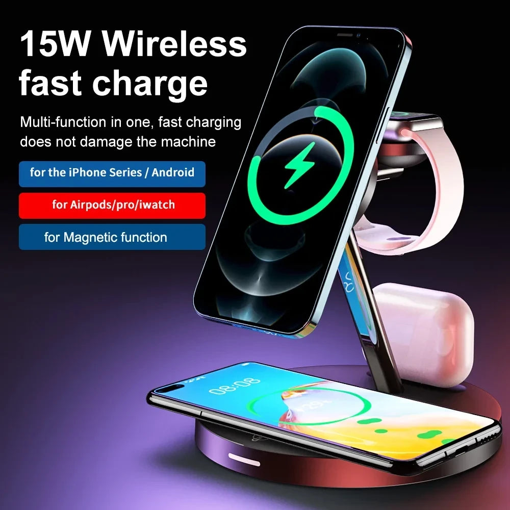 4 in 1 15W Wireless Charging Stand