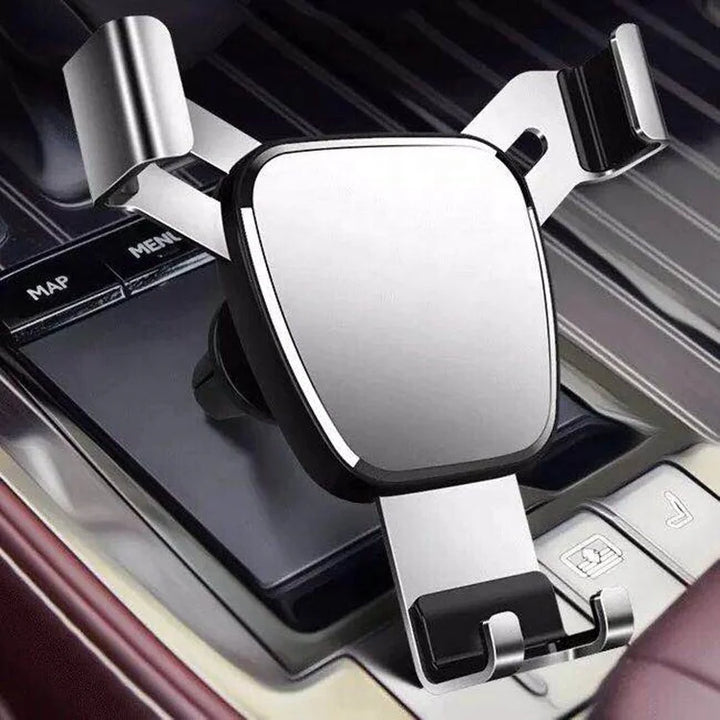 aluminium alloy phone holder for car dashboard silver 2