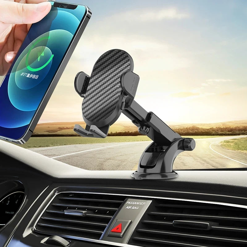 dashboard windshield universal carbon fiber phone car mount 3