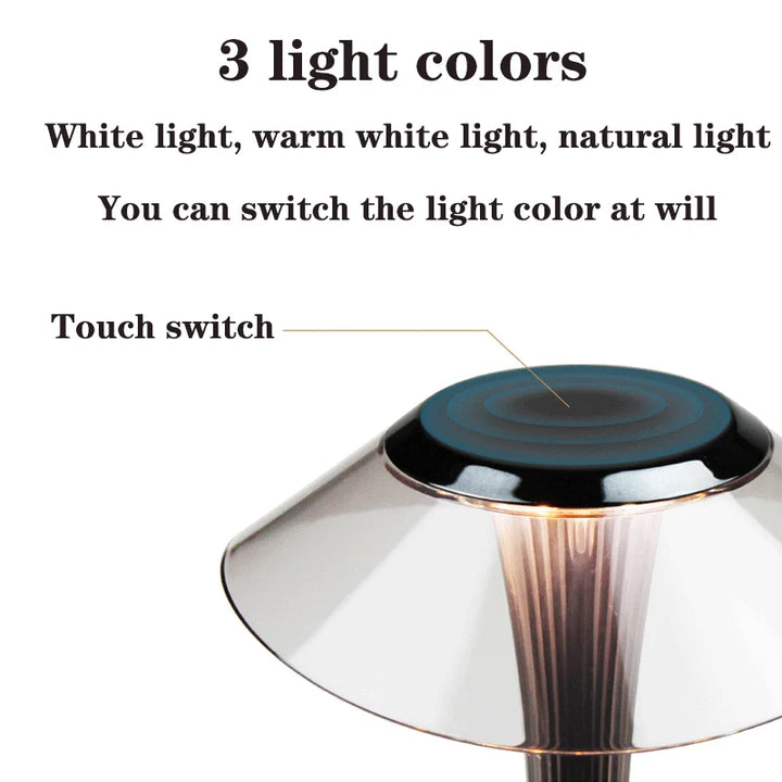 led touch night light slim shaped 3 light colors