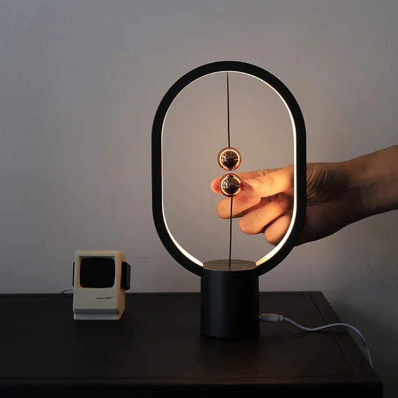 magnetic levitating ball activate lamp usage example