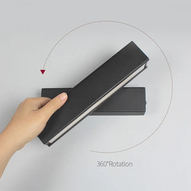 modern adjustable aluminum wall light 360 rotation
