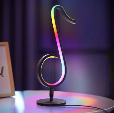 rgb led music note desk table lamp