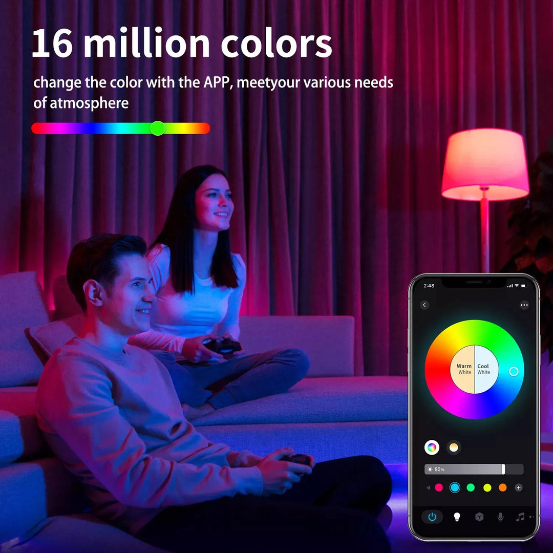 rgb multi color smart led light bulb 16 million colors