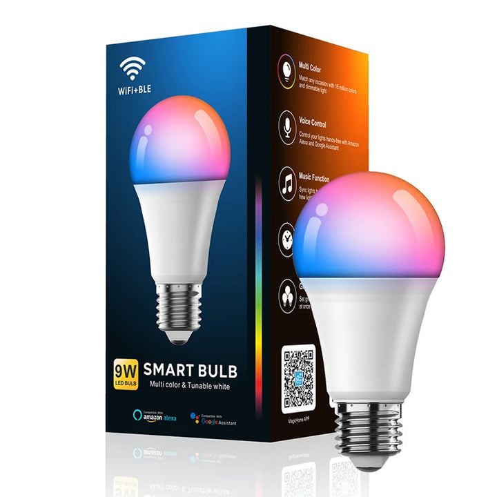 rgb multi color smart led light bulb